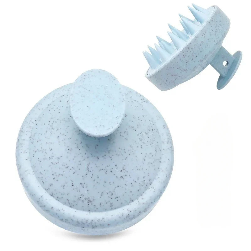 Silicone Shampoo Brush Head Scalp Massage Comb Clean the Scalp Thoroughly Body Massage Brush Bath Brush Salon Hairdressing Tool