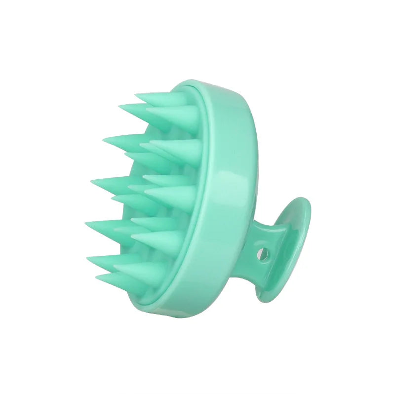 Silicone Shampoo Brush Head Scalp Massage Comb Clean the Scalp Thoroughly Body Massage Brush Bath Brush Salon Hairdressing Tool